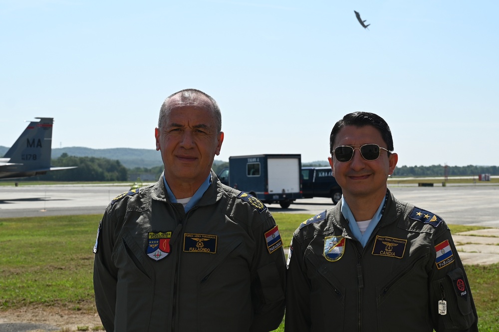 Paraguayan Air Force visits the 104th Fighter Wing