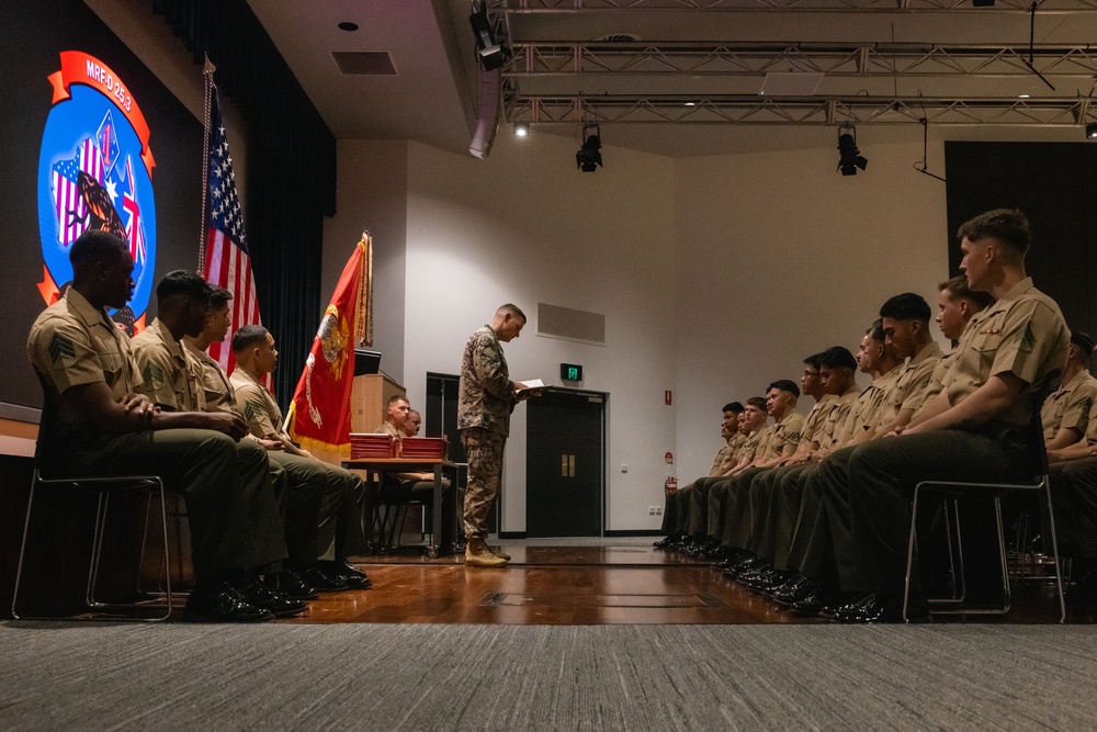 MRF-D 25.3 hosts Corporal’s Course graduation ceremony