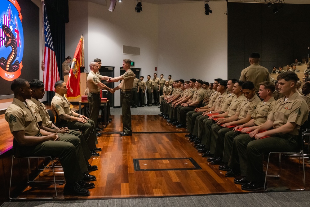 MRF-D 25.3 hosts Corporal’s Course graduation ceremony