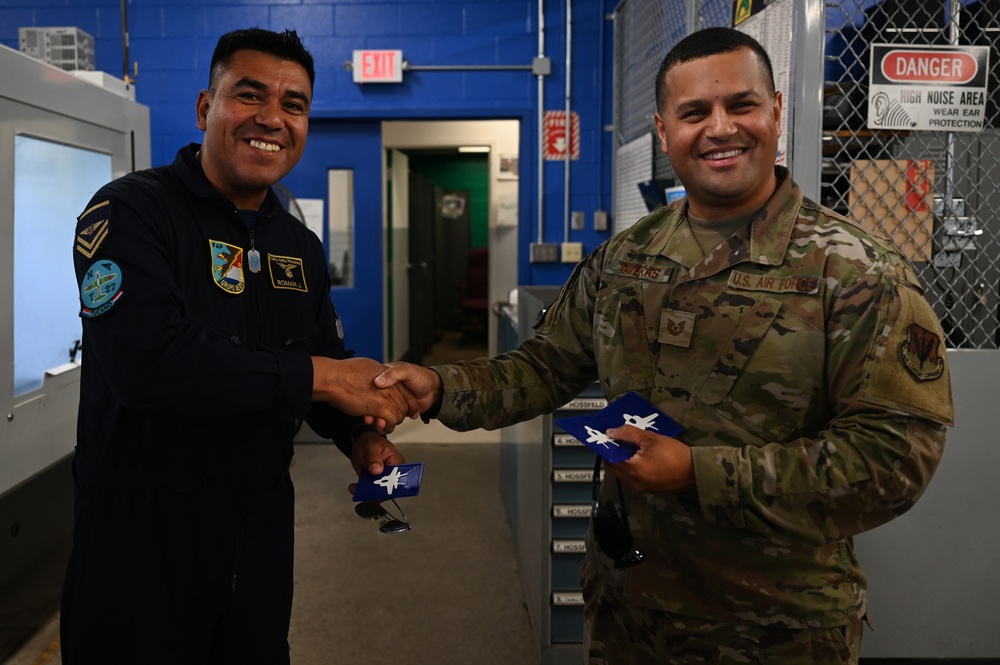 Paraguayan Air Force visits the 104th Fighter Wing