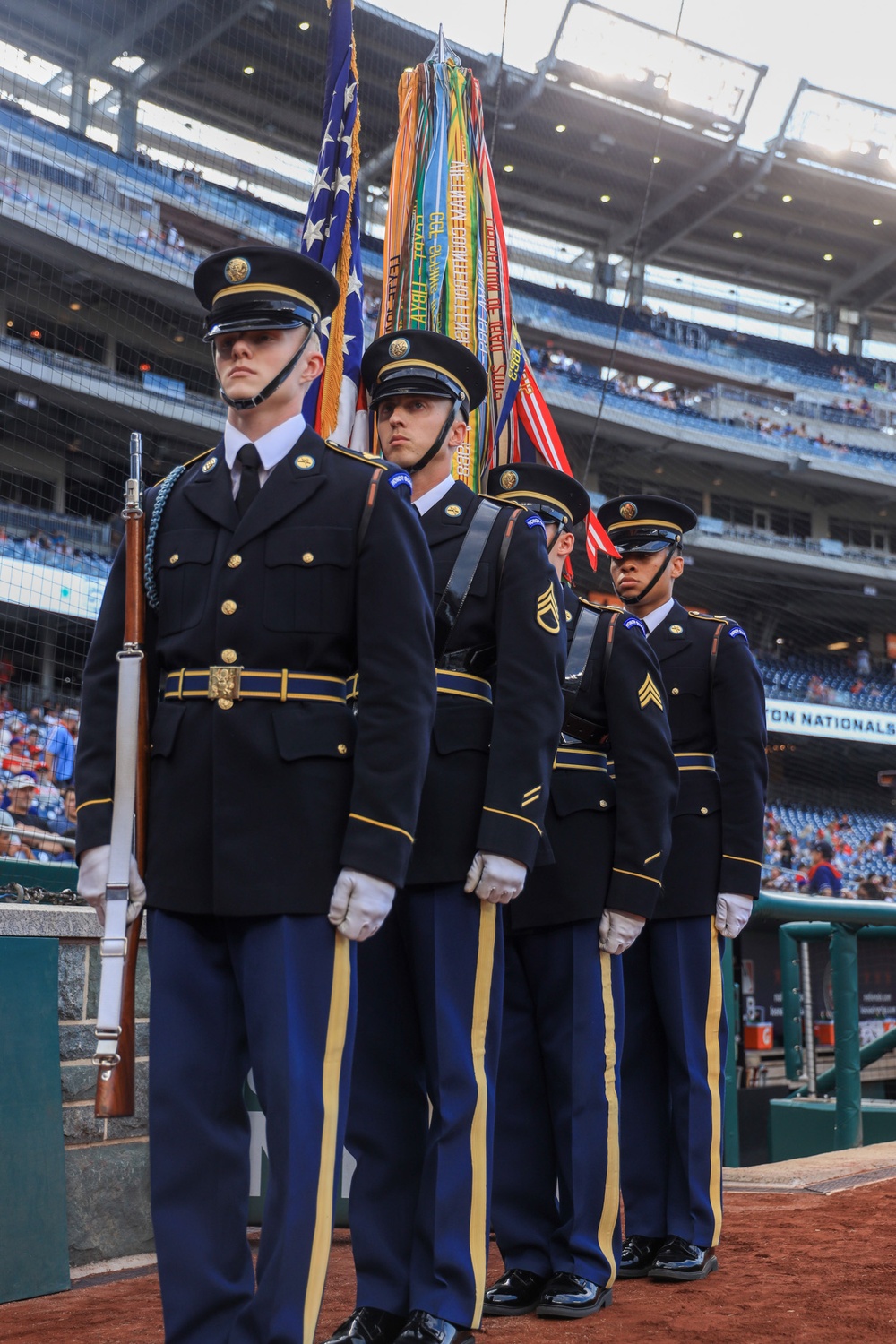 U.S. Army Color Guard Present the Colors at Nationals Stadium Aug. 15, 2025