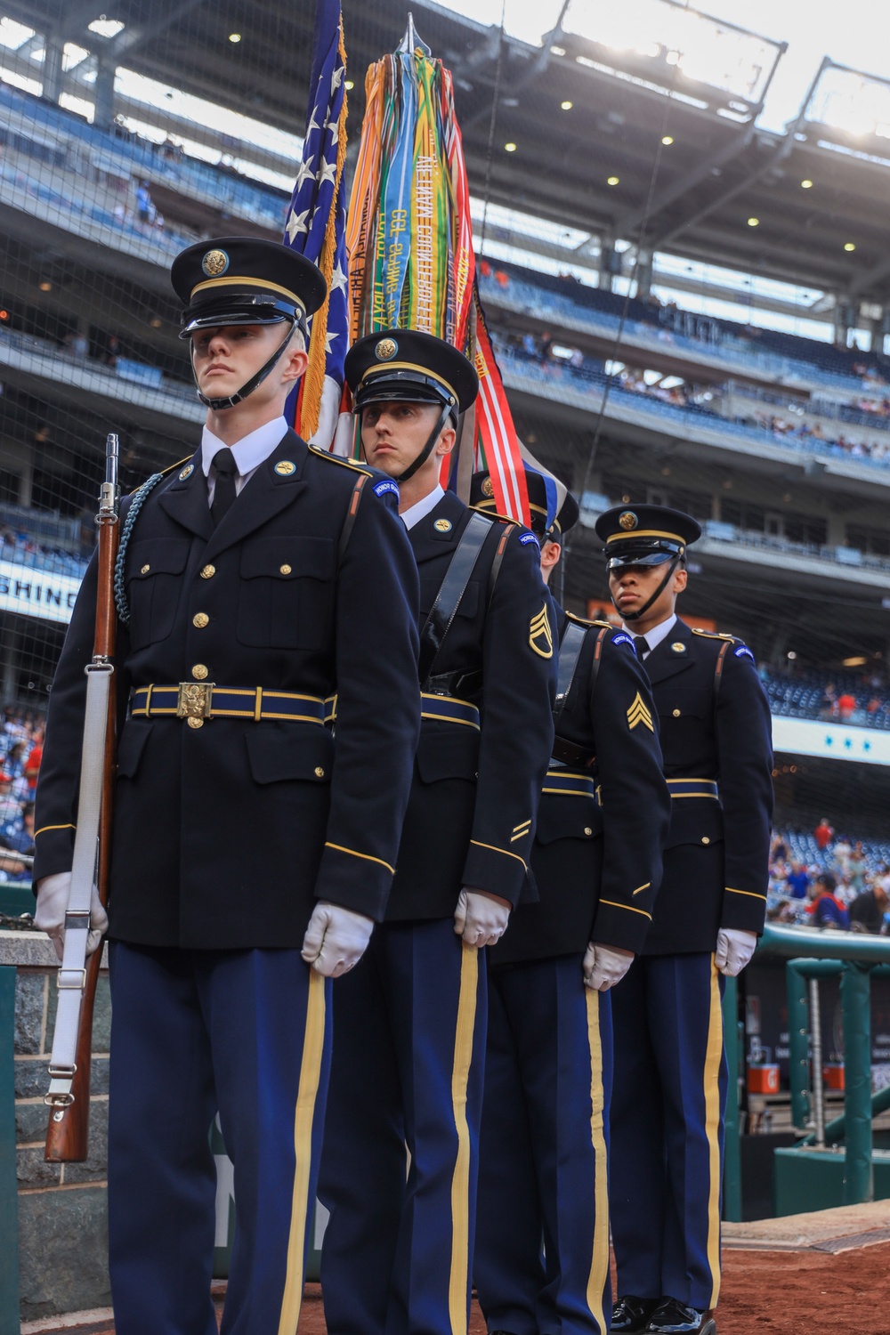 U.S. Army Color Guard Present the Colors at Nationals Stadium Aug. 15, 2025