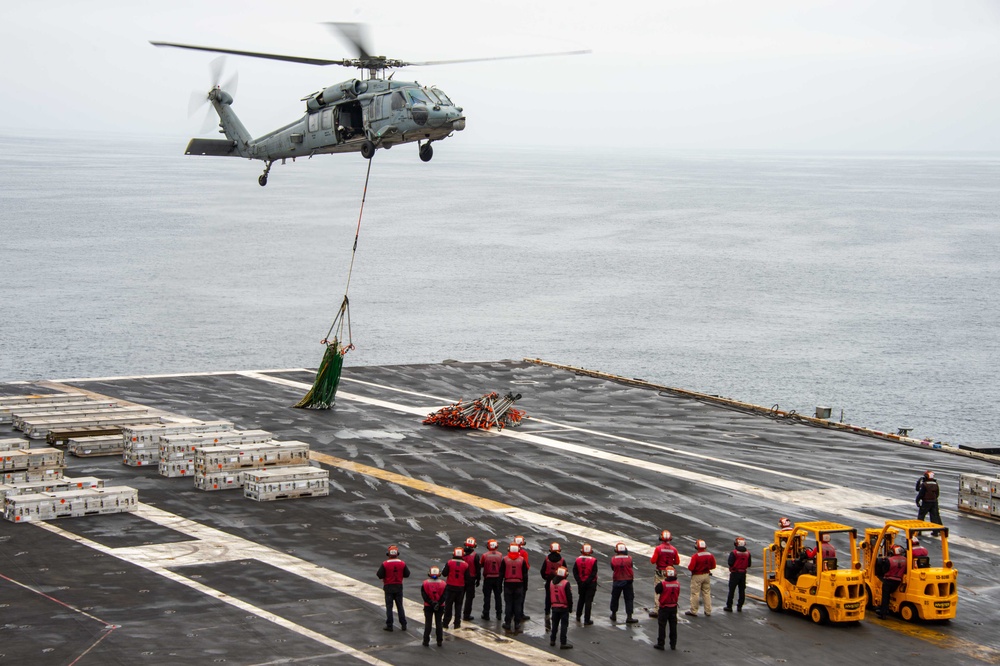 USS Carl Vinson conducts routine operations at sea