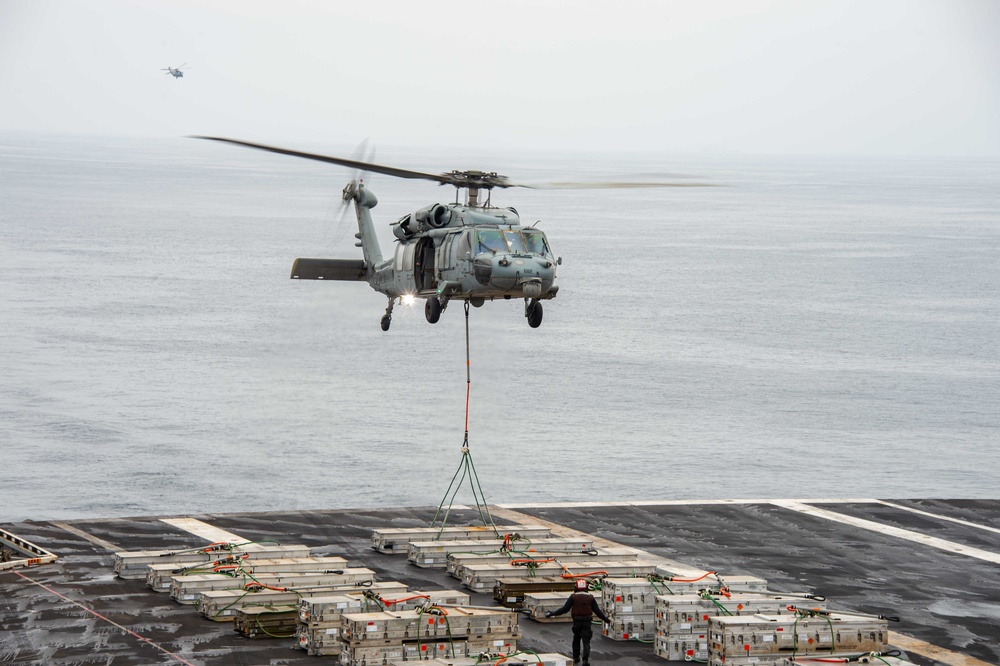 USS Carl Vinson conducts routine operations at sea