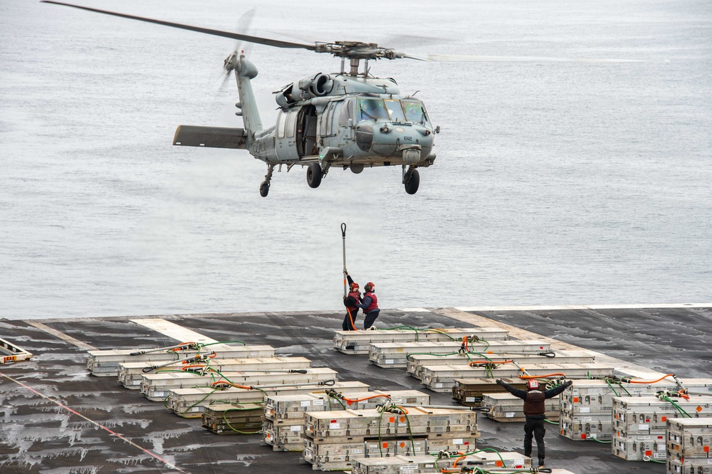 USS Carl Vinson conducts routine operations at sea