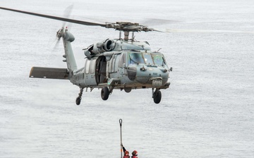 USS Carl Vinson conducts routine operations at sea