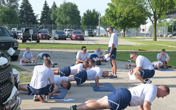Wisconsin Air National Guard's 115th Fighter Wing Fitness Test