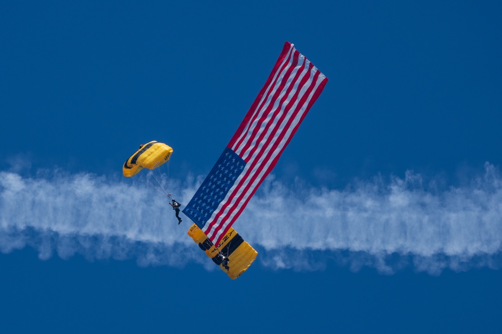 U.S. Army Parachute Team jumps for Chicago Air and Water Show