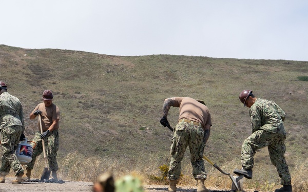 Seabees Patch Pot Holes