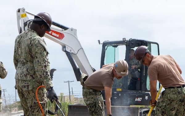 Seabees Patch Pot Holes