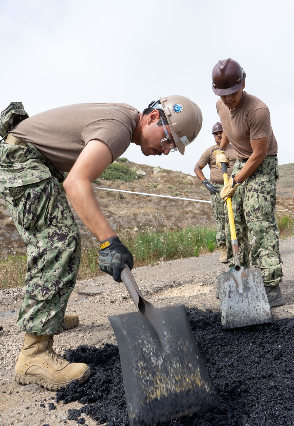 Seabees Patch Pot Holes