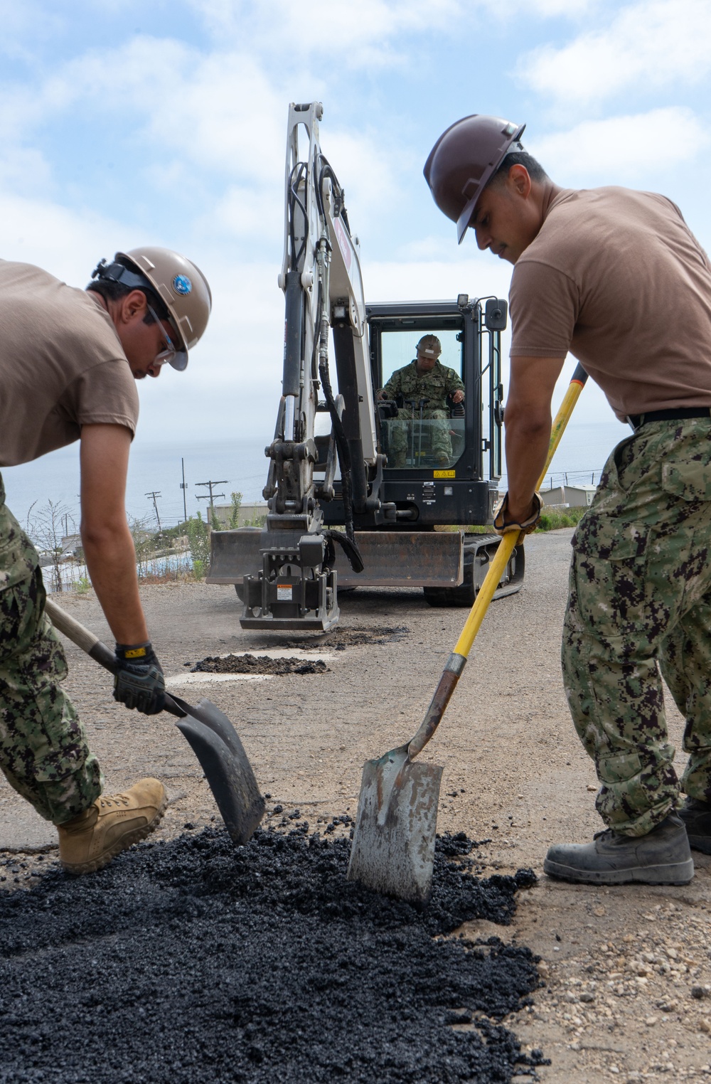Seabees Patch Potholes