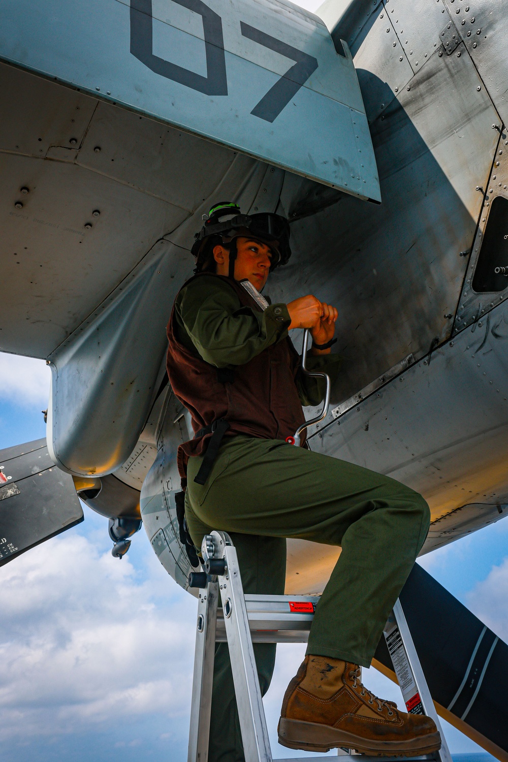 U.S. Marines Conduct Aircraft Maintenance