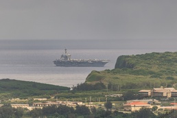 USS George Washington (CVN 73) arrives in Guam for a port visit
