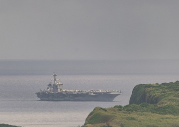 USS George Washington Strike Group arrives in Guam, Saipan