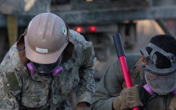 MWSS-372 and NMCB-5 Conduct Airfield Damage Repair
