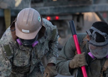MWSS-372 and NMCB-5 Conduct Airfield Damage Repair