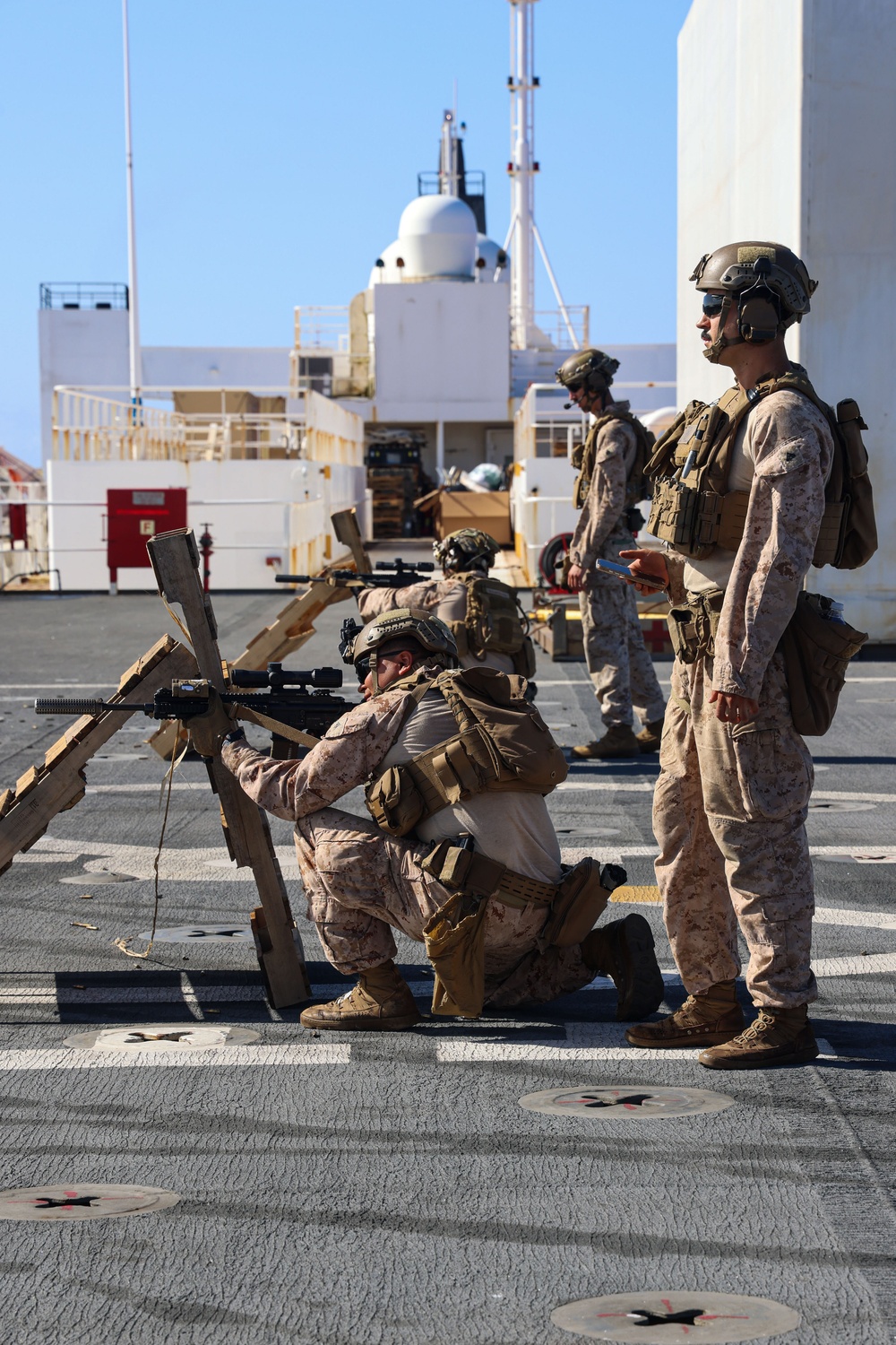 USNS Comfort Marines Live Fire