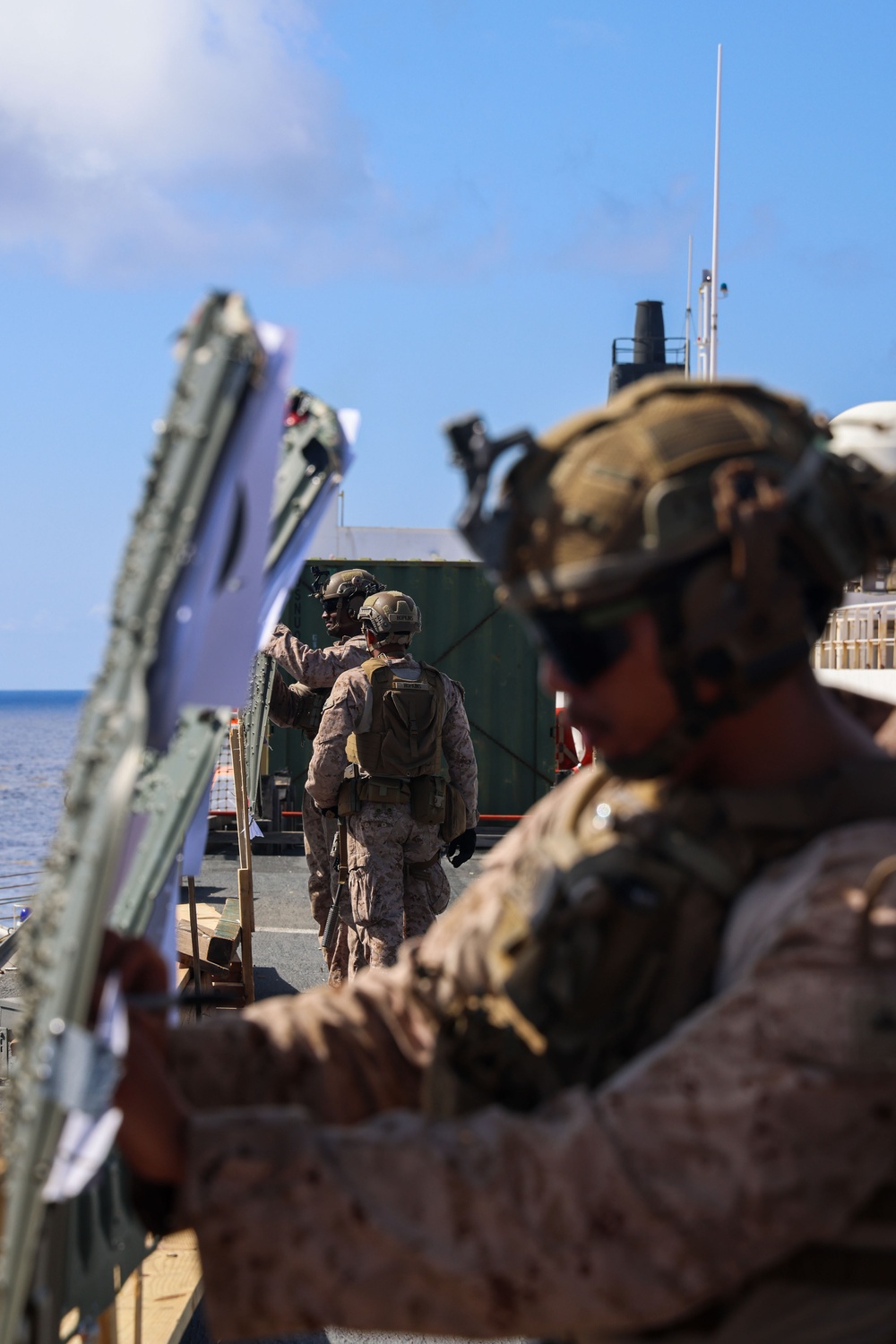 USNS Comfort Marines Live Fire