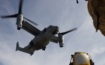 22nd MEU(SOC) | VMM-263 (REIN) Onloads Personnel and Equipment for Deployment