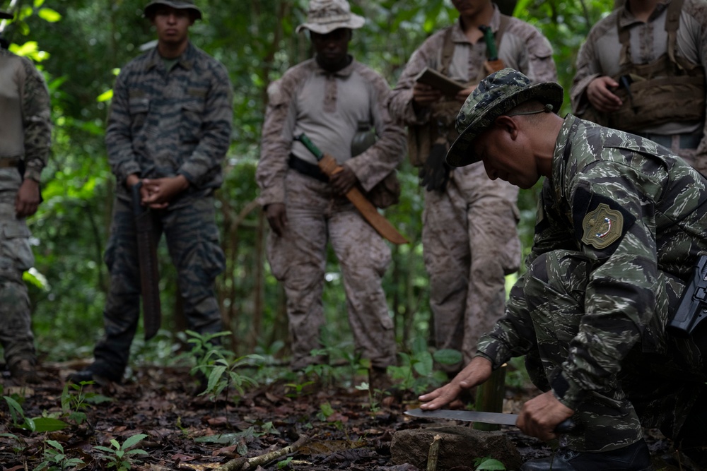 Panamanian and U.S. Forces conduct jungle orientation course