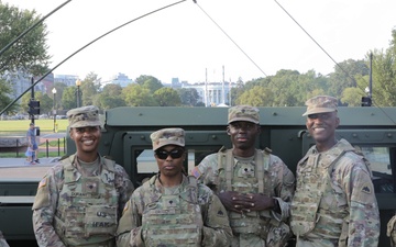 Joint Task Force DC patrols the National Mall