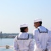 USNS Comfort Manning the Rails