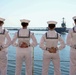 USNS Comfort Manning the Rails