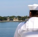 USNS Comfort Sailors Man the Rails