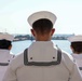 USNS Comfort Manning the Rails