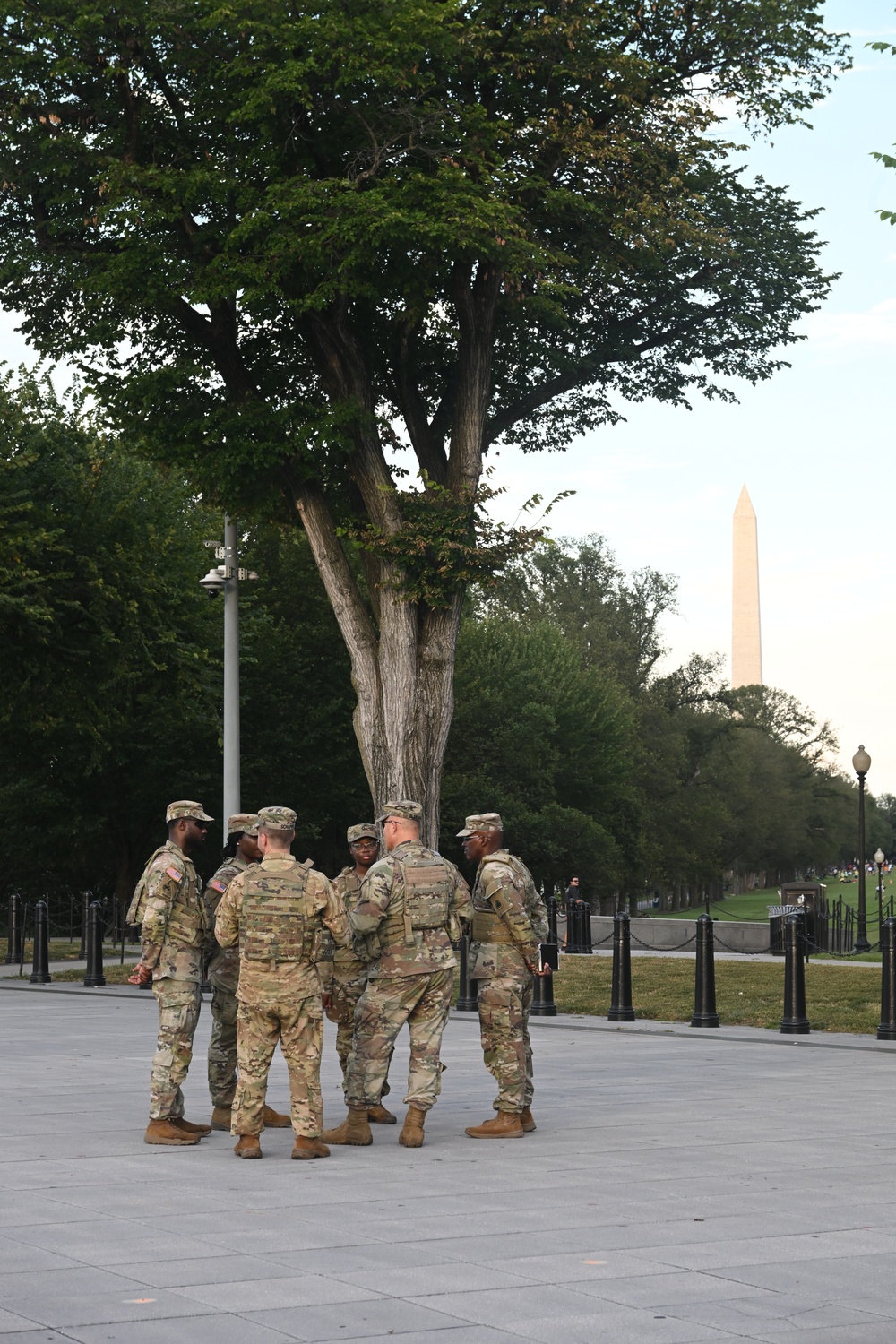 JTF-DC leaders circulate during DC Safe and Beautiful mission