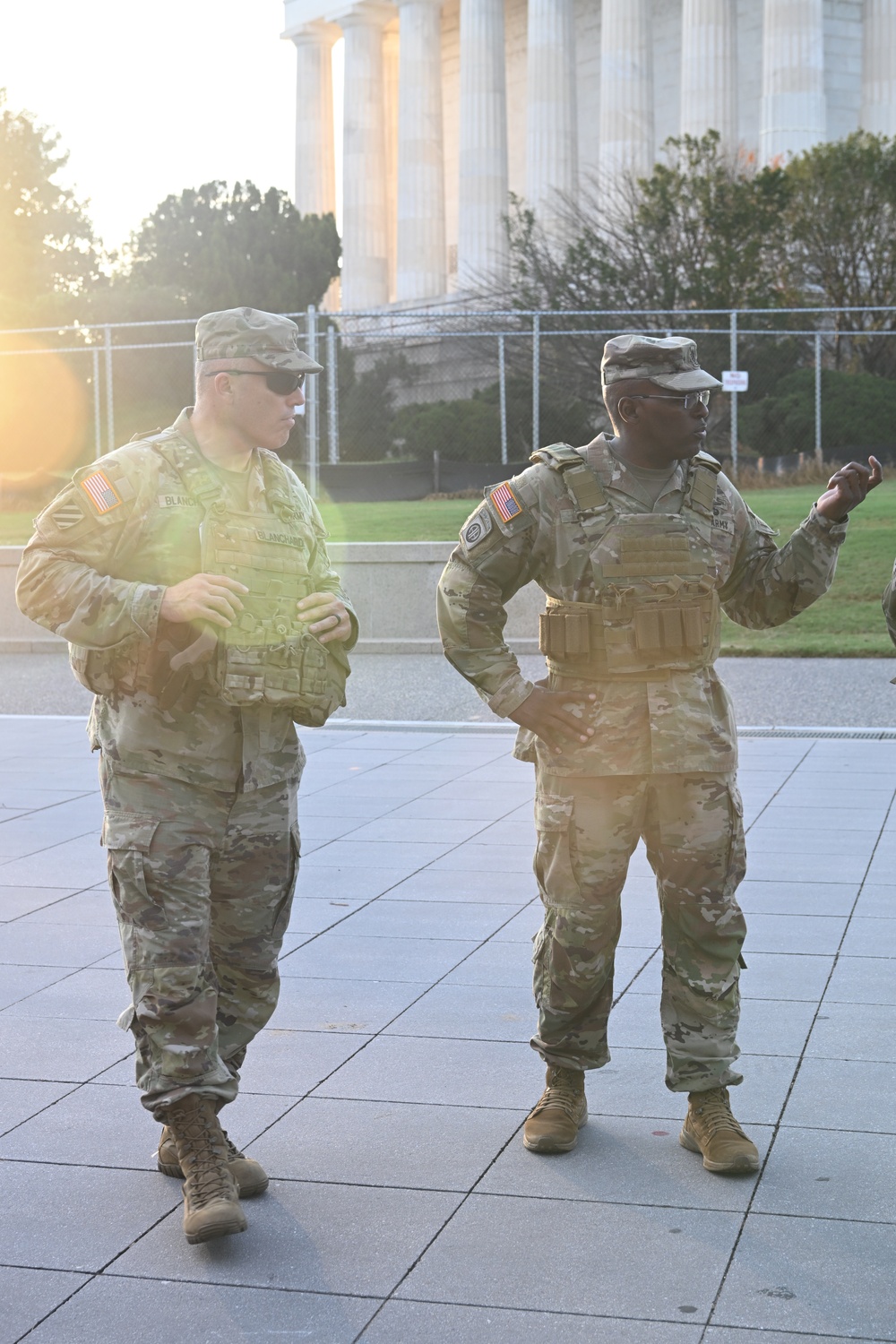 JTF-DC leaders circulate during DC Safe and Beautiful mission
