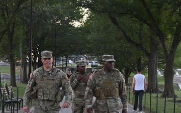 JTF-DC leaders circulate during DC Safe and Beautiful mission