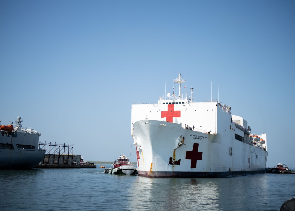 USNS Comfort (T-AH 20) Returns From Continuing Promise 2025