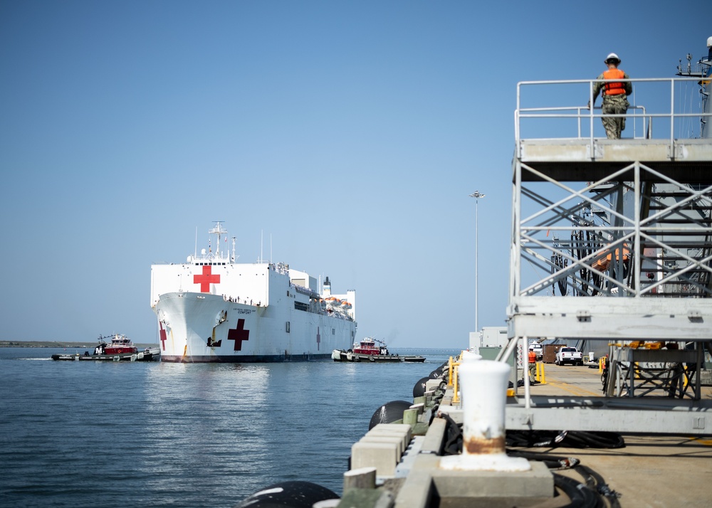 USNS Comfort (T-AH 20) Returns From Continuing Promise 2025