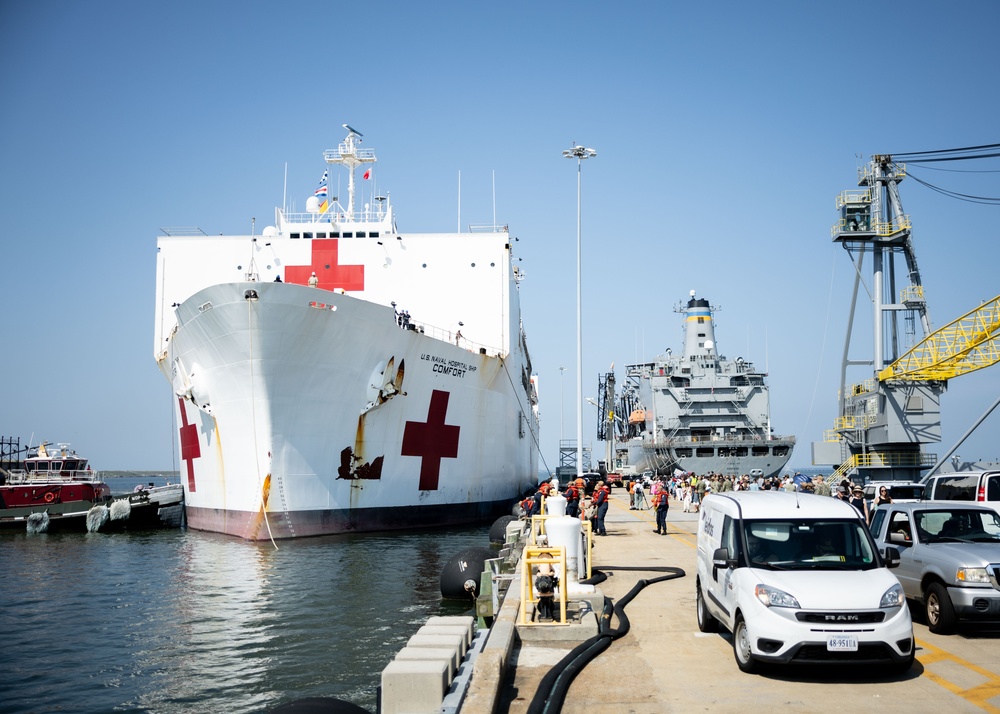 USNS Comfort (T-AH 20) Returns From Continuing Promise 2025