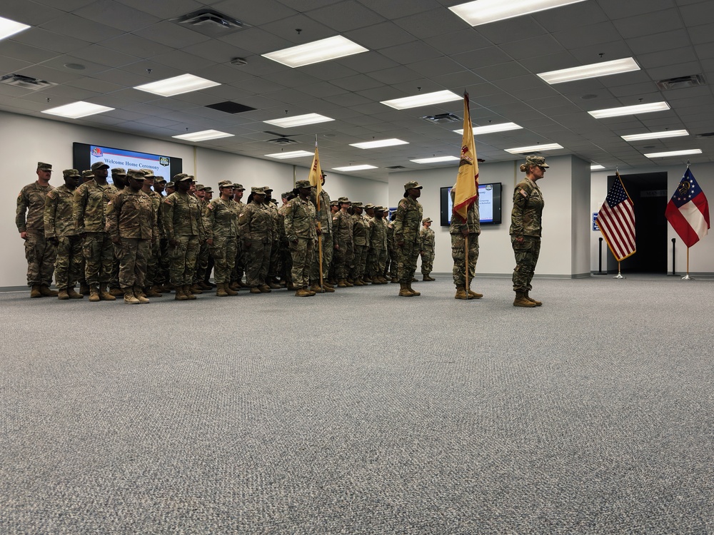 Georgia Army National Guard Soldiers return from Europe