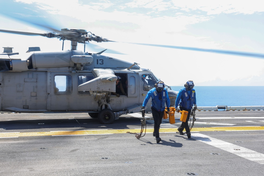 USS Iwo Jima Conducts Flight Operations