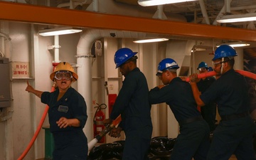 USS Iwo Jima Conducts Anchoring Evolution