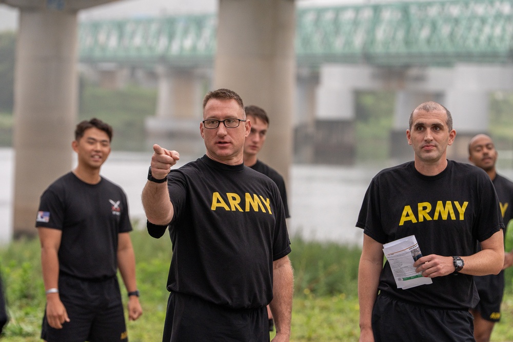 The U.S. Army Materiel Support Command – Korea conducted Officer Physical Training along the scenic Nakdong River Trail, aiming to strengthen bonds, build relationships, and cultivate a culture of teamwork.