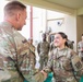 Sgt. Spencer A. Kuzara (498th CSSB) and Cadet Angelina Munoz were awarded a Brigade coin today by Col. R. Scott Carpenter, commander of U.S. Army Materiel Support Command–Korea.