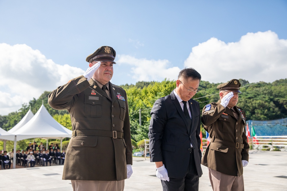 On Aug. 14, the 6th Ordnance Battalion and Chilgok County hosted the 23rd Hill 303 Memorial Ceremony at the Korean American Hill 303 Memorial Park near Camp Carroll in Waegwan.