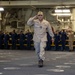 USS Tripoli Khakis Piping Ashore