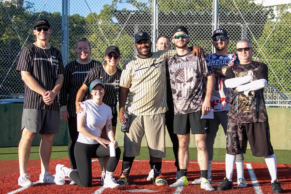 USS Tripoli vs USS America Softball Game