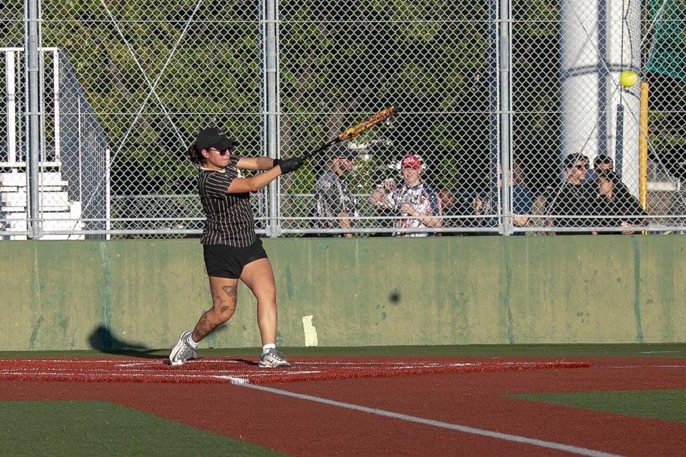 USS Tripoli vs USS America Softball Game