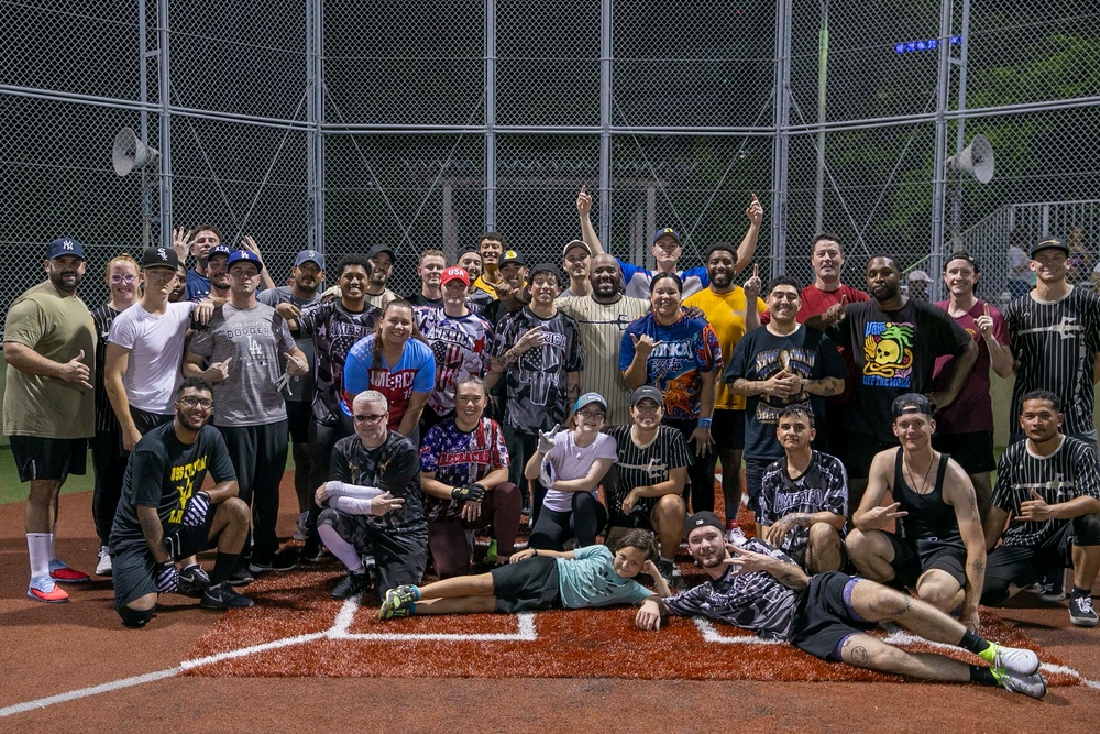 USS Tripoli vs USS America Softball Game