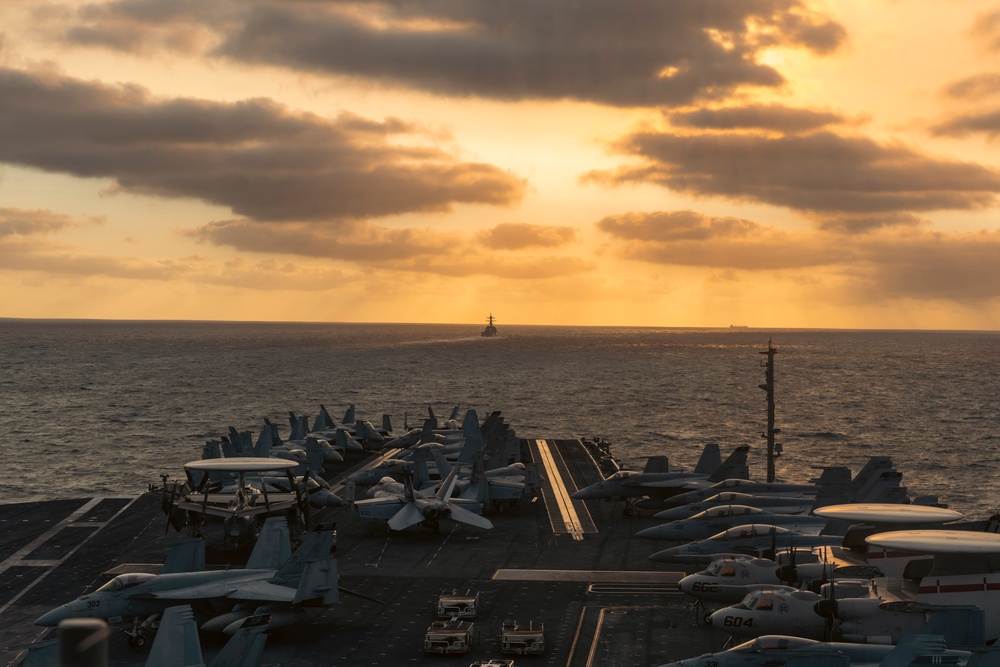 USS Gerald R. Ford (CVN 78) Transits English Channel