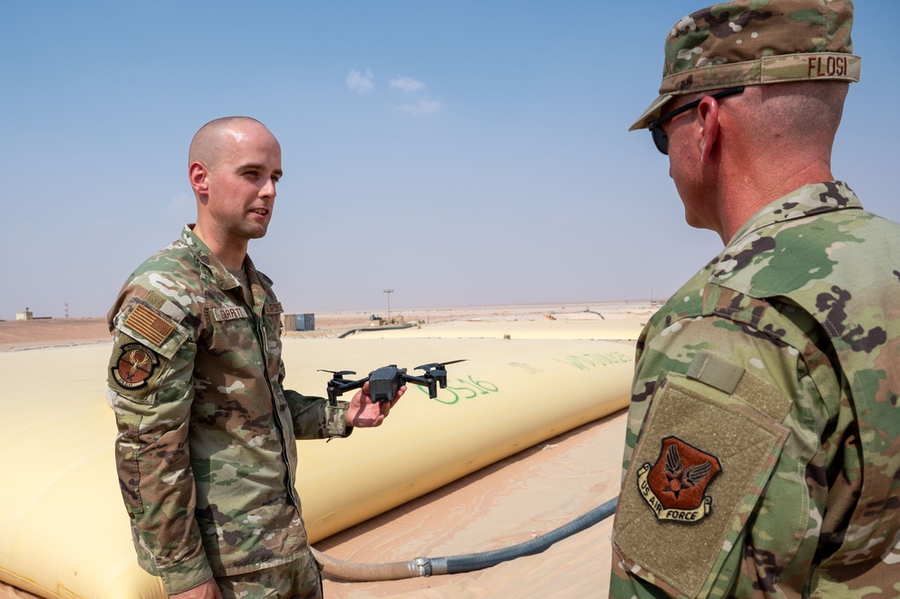 CMSAF Flosi visits the 378th AEW