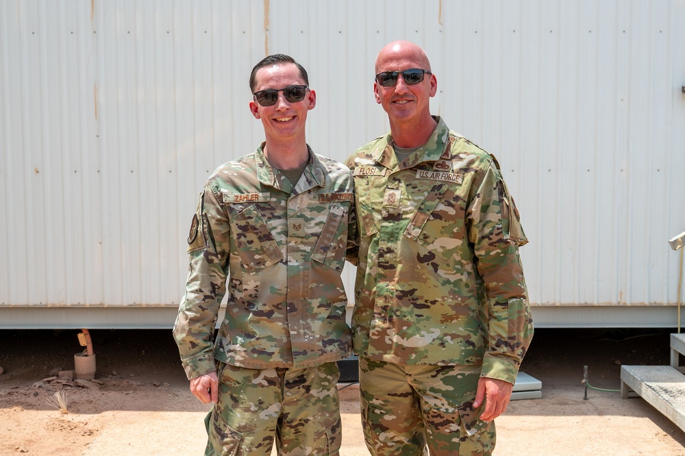 CMSAF Flosi visits the 378th AEW