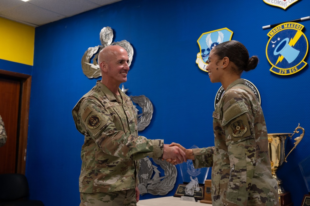CMSAF Flosi Highlights Mission Focus and Airman Recognition During 379th AEW Visit